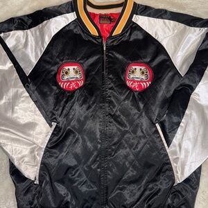 Evisu Black and Yellow Striped Jacket